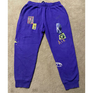 Nike Sweatpants Joggers Mens Purple Size Large Club Legacy Retail $69